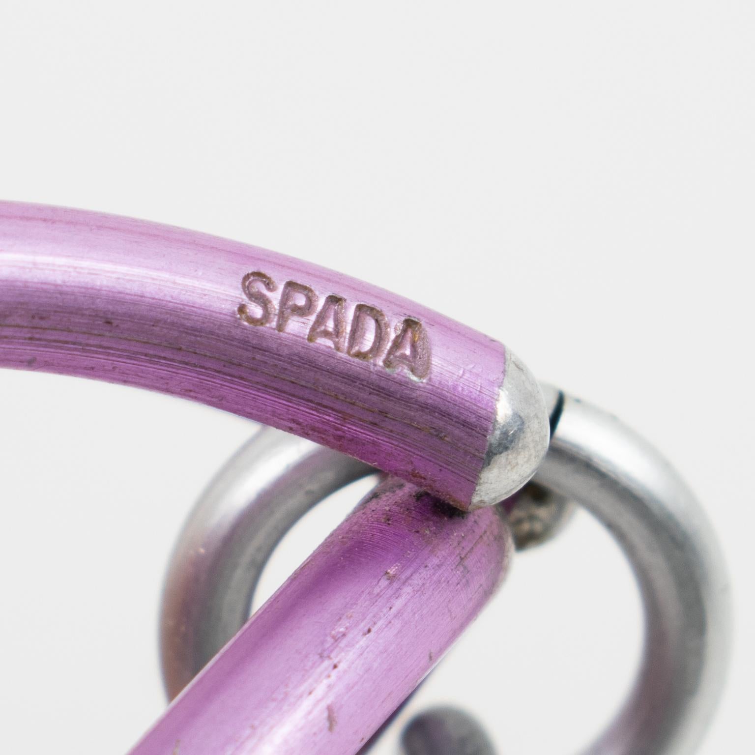 Women's David Spada New York Lavender Aluminum Pierced Earrings For Sale