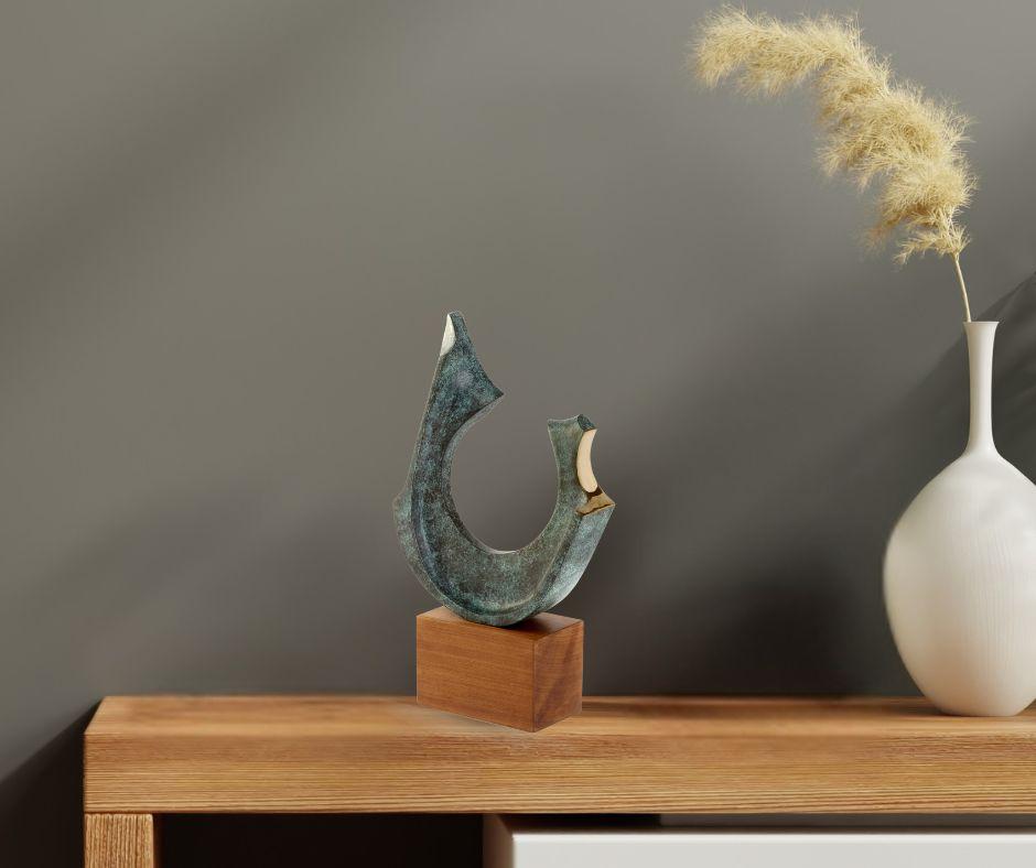 Curved Form -Original geometrische abstrakte Skulptur-Kunstwerk-Zeitgenössische Kunst – Sculpture von David Sprakes