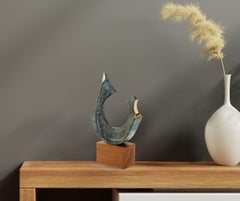 Curved Form -original geometrical abstract sculpture-artwork-contemporary Art