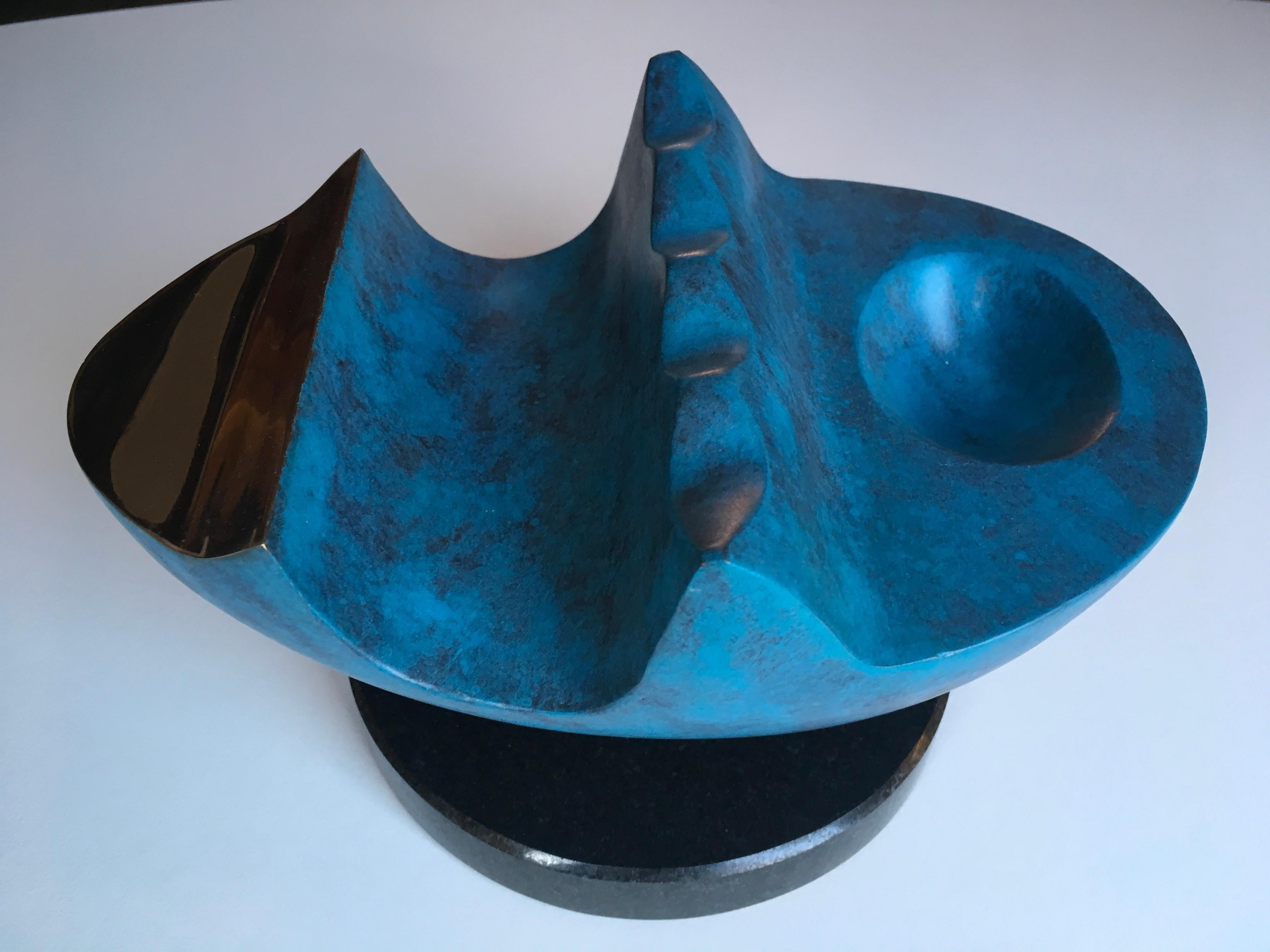 Tidal Stone  - Tabletop limited edition sculpture Bronze 