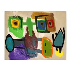 David Stanton a Flock Abstract Expressionist Acrylic Painting on Canvas, 2010