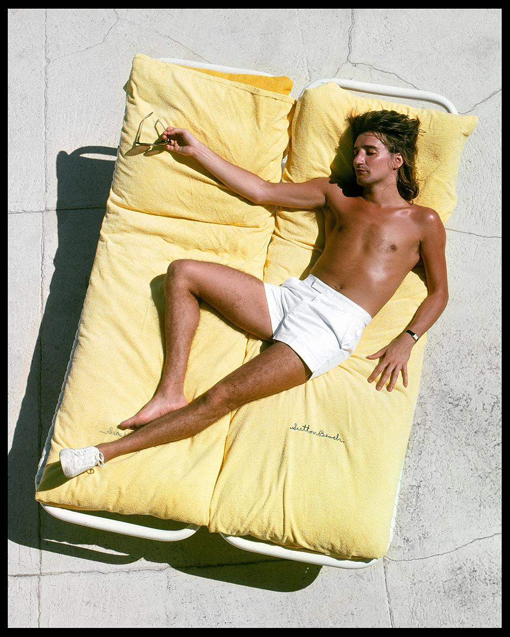 David Steen Color Photograph - Rod Stewart – Beverly Hills, Los Angeles, 1976 Limited Estate Print 