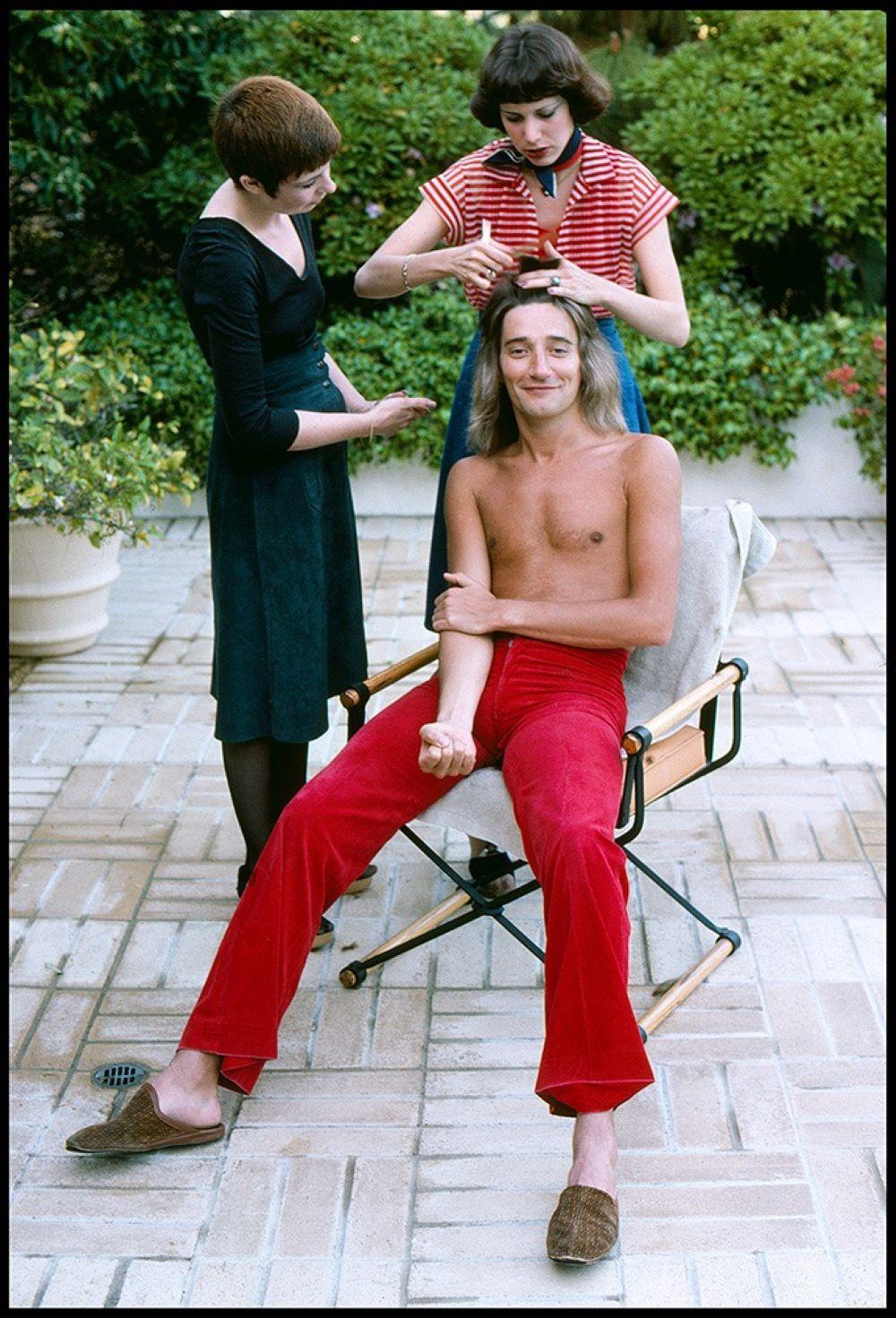 Color Photograph David Steen - Rod Stewart - Beverly Hills, Los Angeles, 1976 Tirage en série limitée