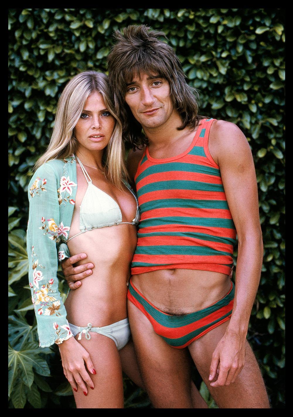 Rod Stewart & Britt Ekland - Beverly Hills,  1976 Limitierter Nachlassdruck