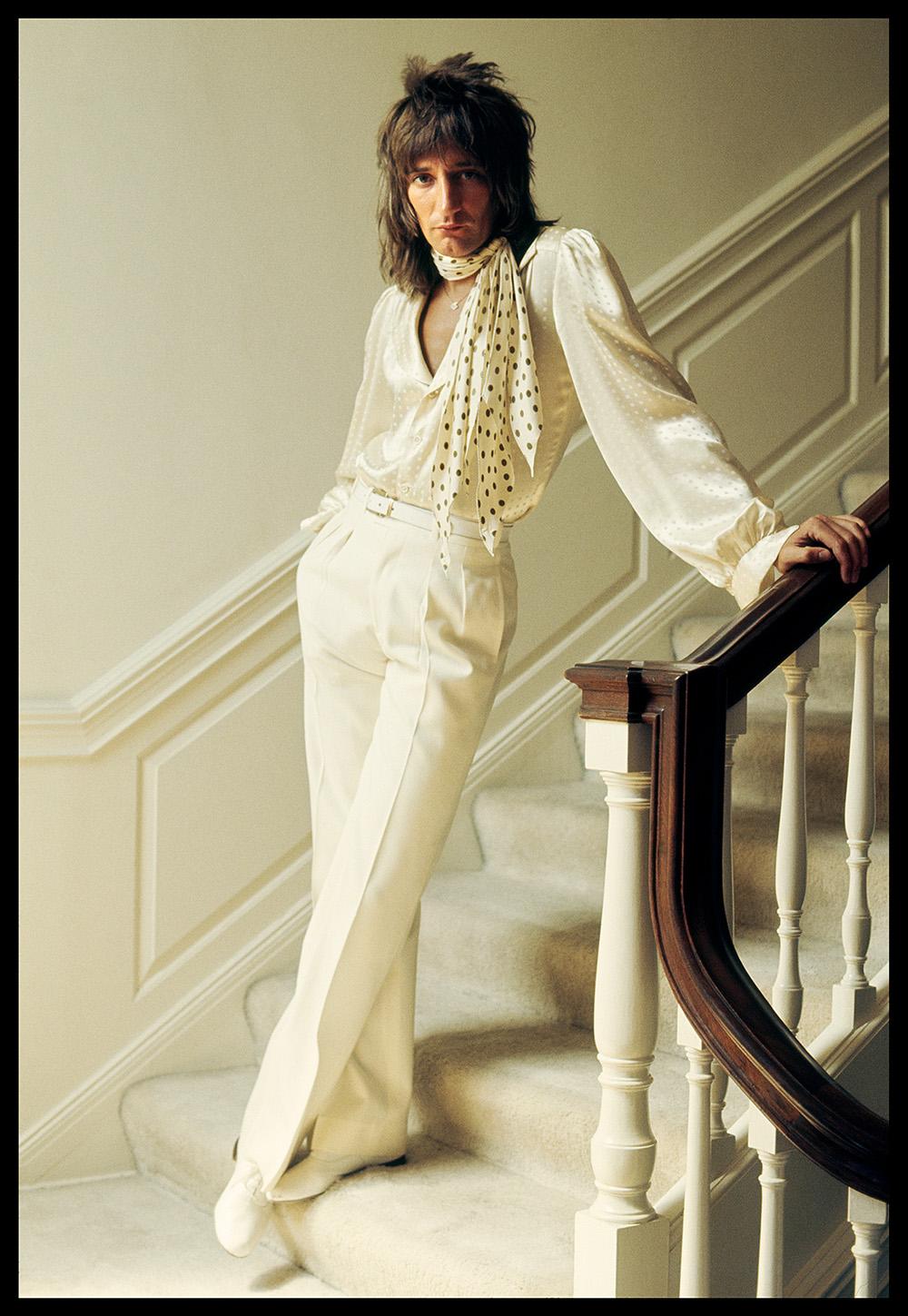 Rod Stewart en soie - Beverly Hille, Los Angeles, 1976 Édition limitée