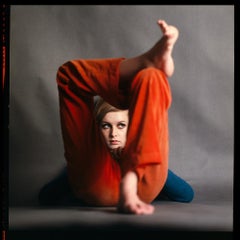 Retro Twiggy In Red Trousers, 1967 Limited Estate Print 