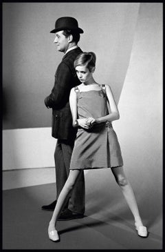 Twiggy & Patrick Macnee – Major John Steed / The Avengers, London 1968