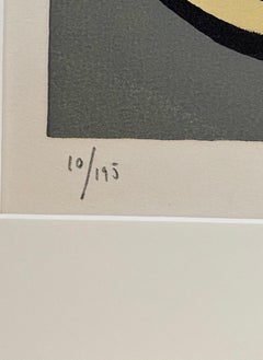 Lithograph by Master Art Forger after Fernand Leger Color Modernist on Arches