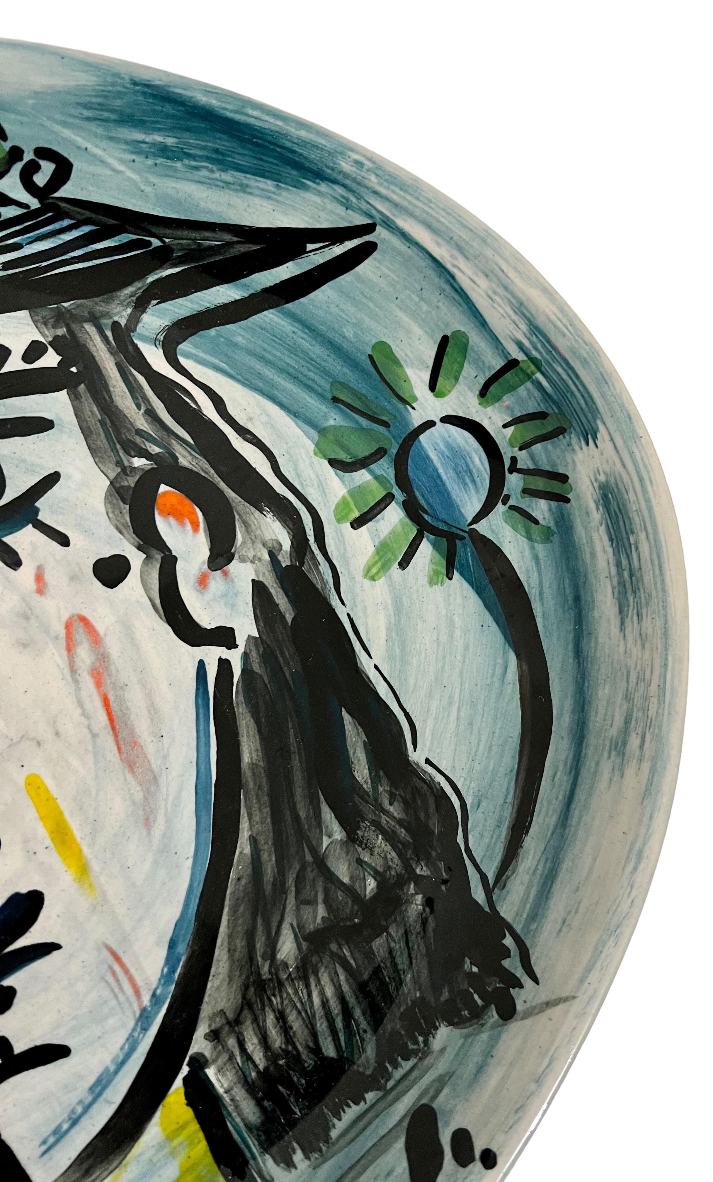 Keramikteller von Meister Art Forger David Stein nach Pablo Picasso Vallauris  im Angebot 8