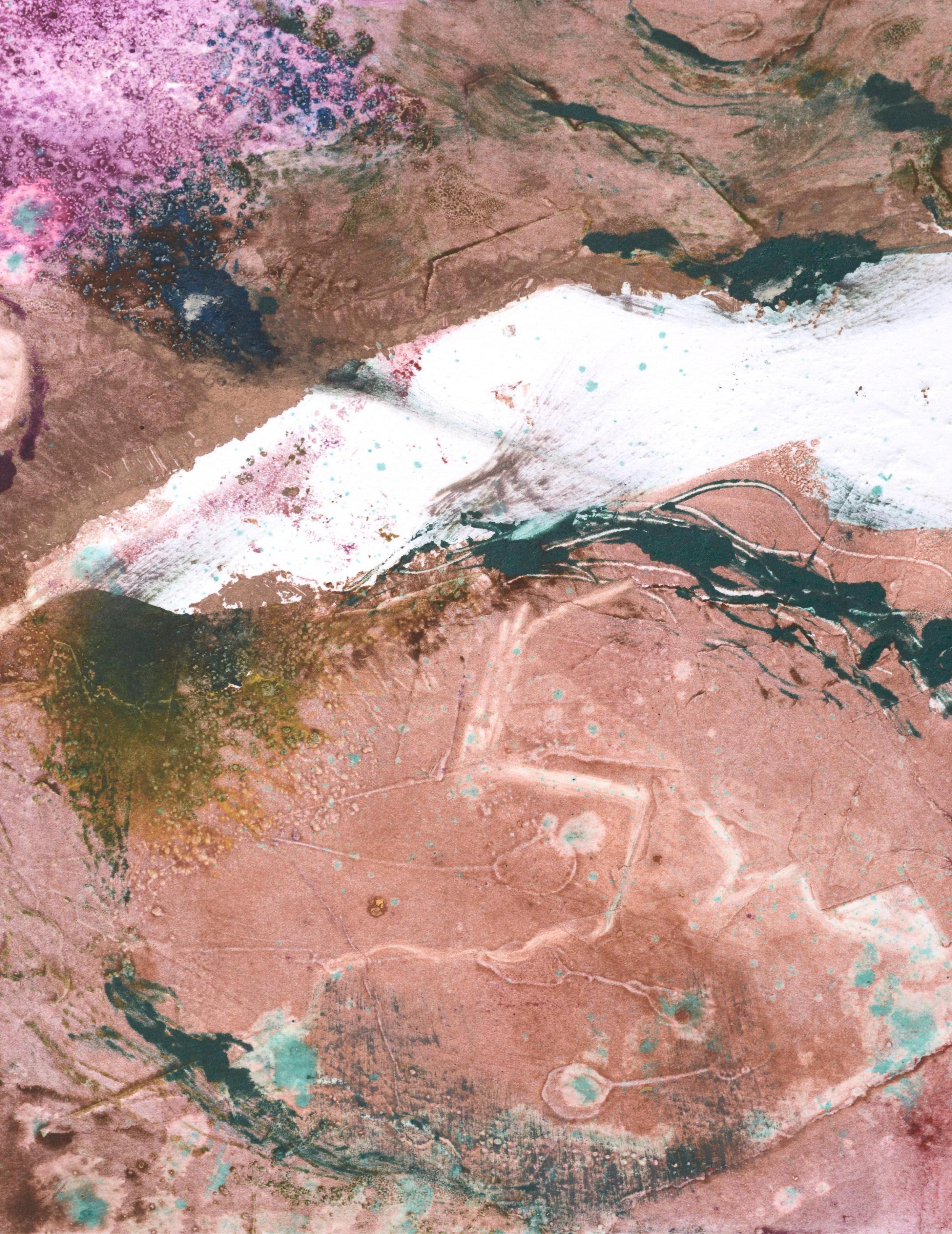 magenta abstract art