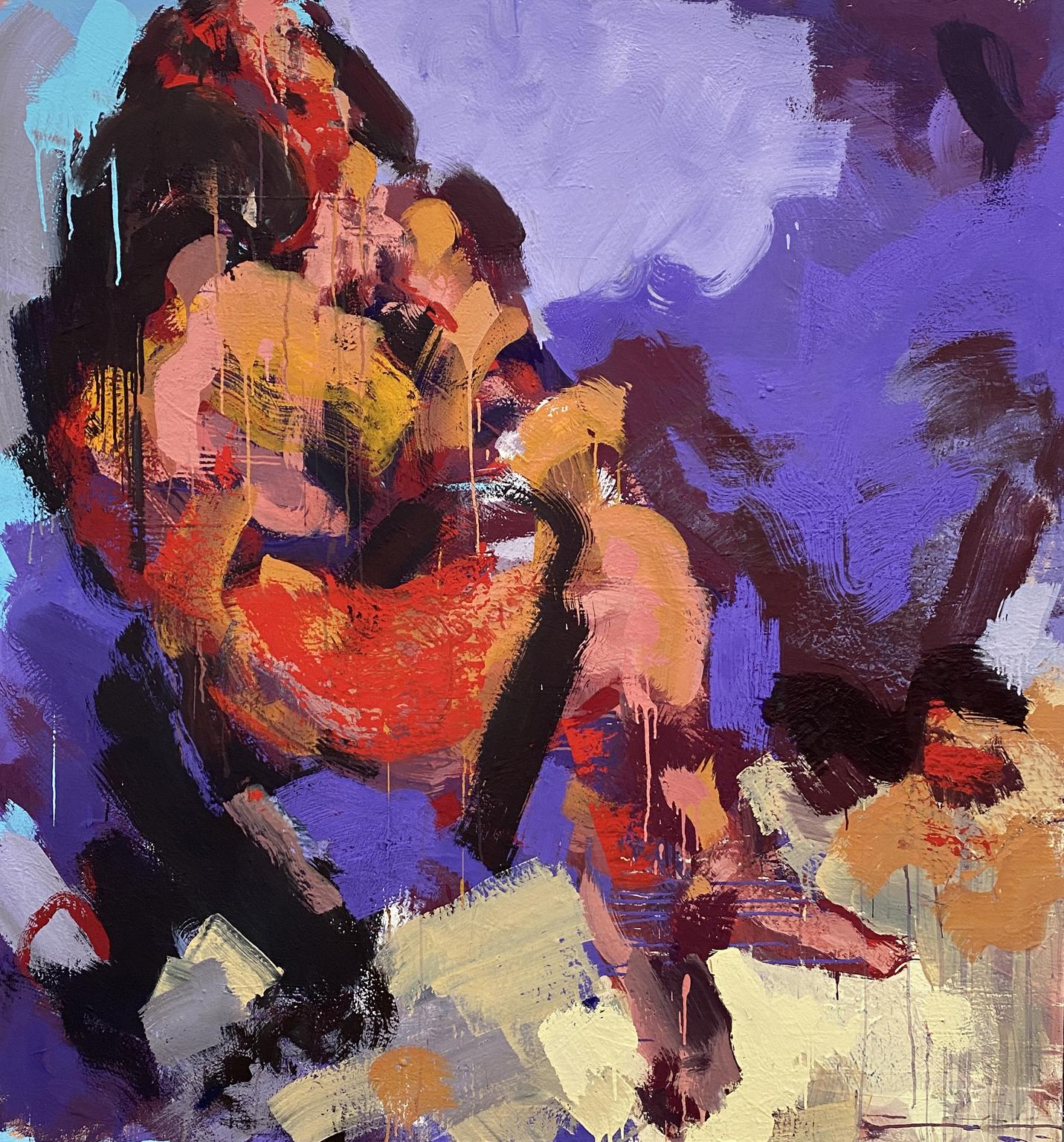 David Stern Figurative Painting - The Antagonists