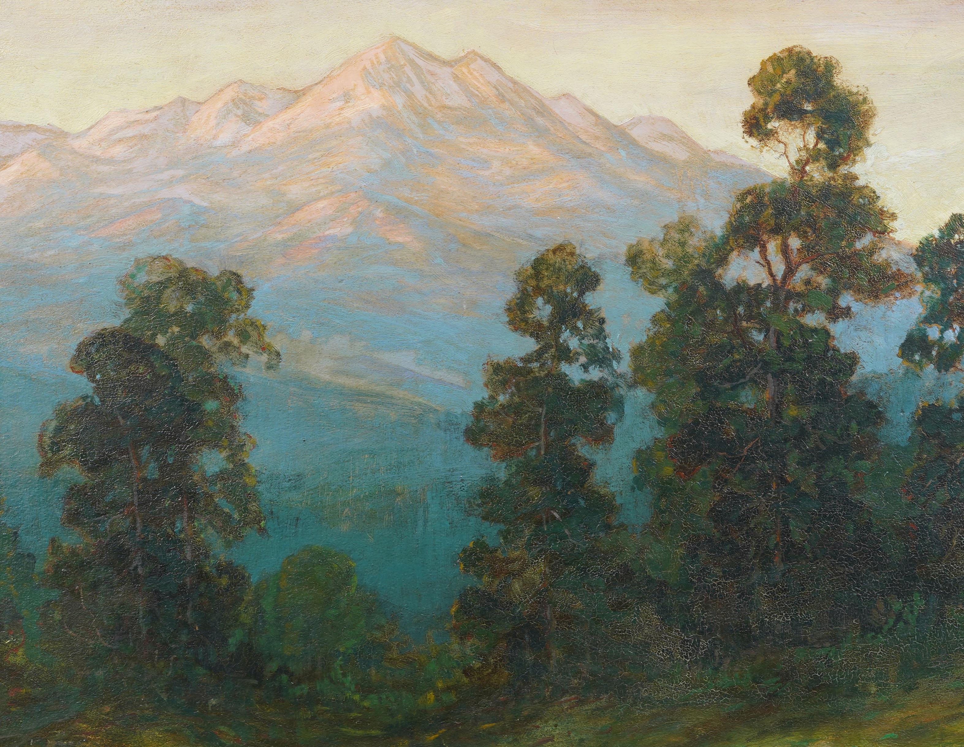 Estes Park Colorado Sunset Mountain Landscape Large Signed Framed Oil Painting For Sale 3