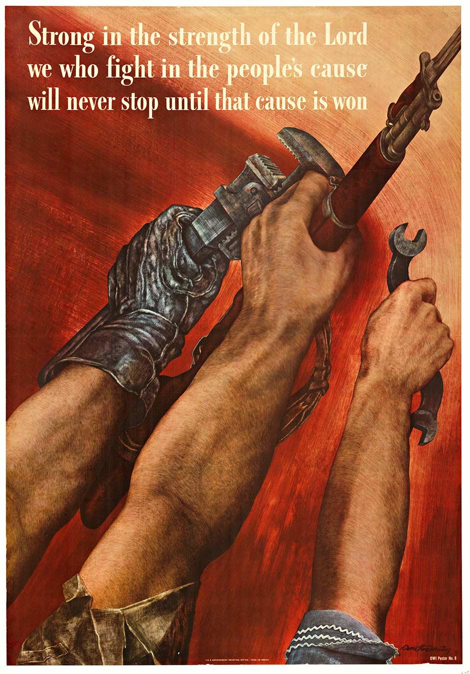 Cartel original de la Segunda Guerra Mundial 