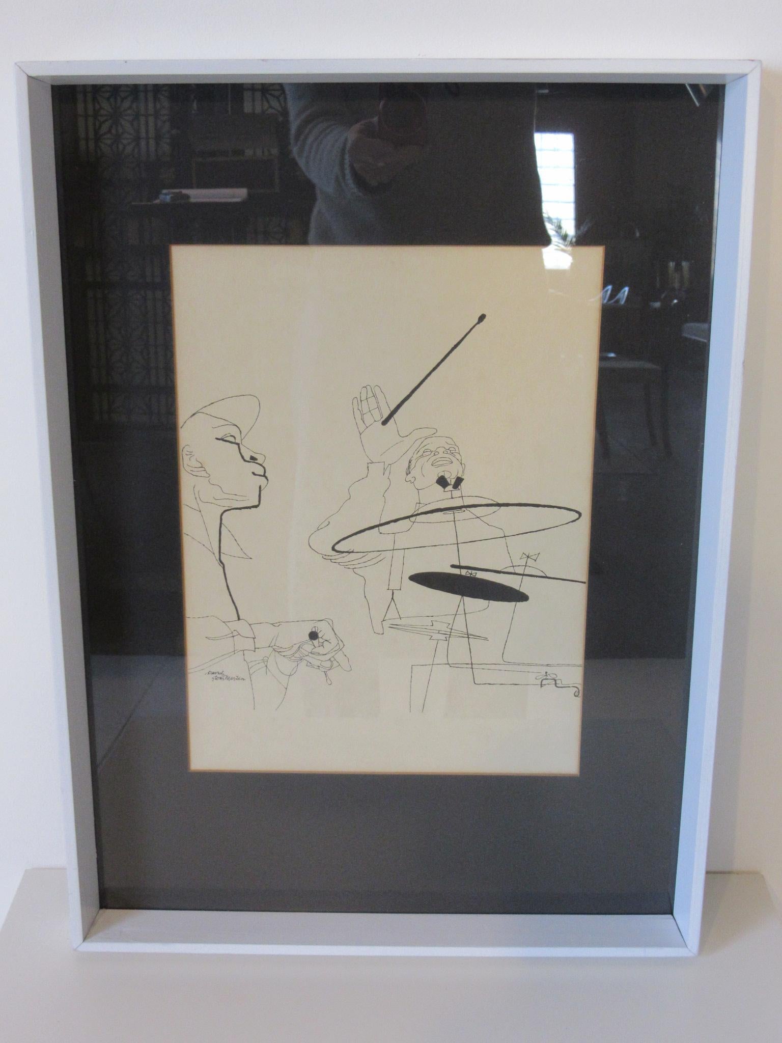 American David Stone Martin (Jazz Illustrator) Print