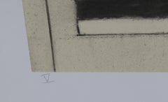 "V", 1987, Monoprint by David Storey