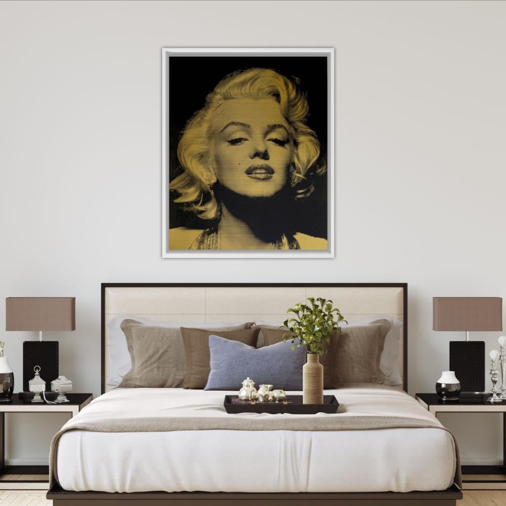 Gold Marylin Monroe, limited edition gold Screen print, David Studwell, Celebrit 4