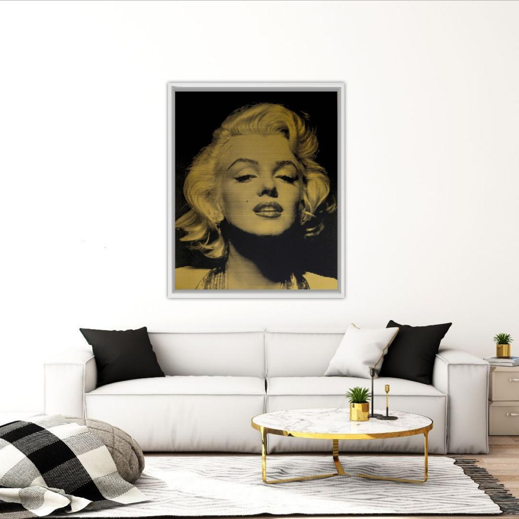 Gold Marylin Monroe, limited edition gold Screen print, David Studwell, Celebrit 5