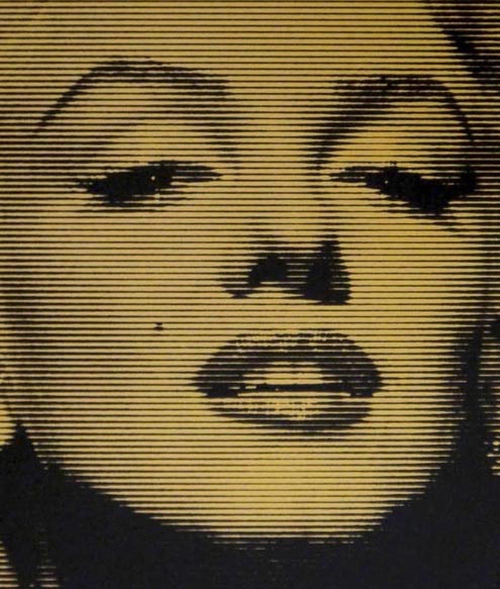 Gold Marylin Monroe, limited edition gold Screen print – Photograph von David Studwell