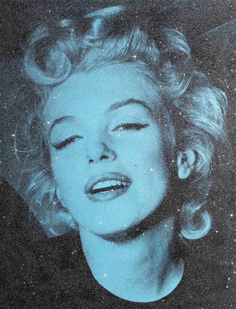 Marilyn Monroe-Cyan, Marilyn Monroe Kunstwerke, Berühmtheit Kunst