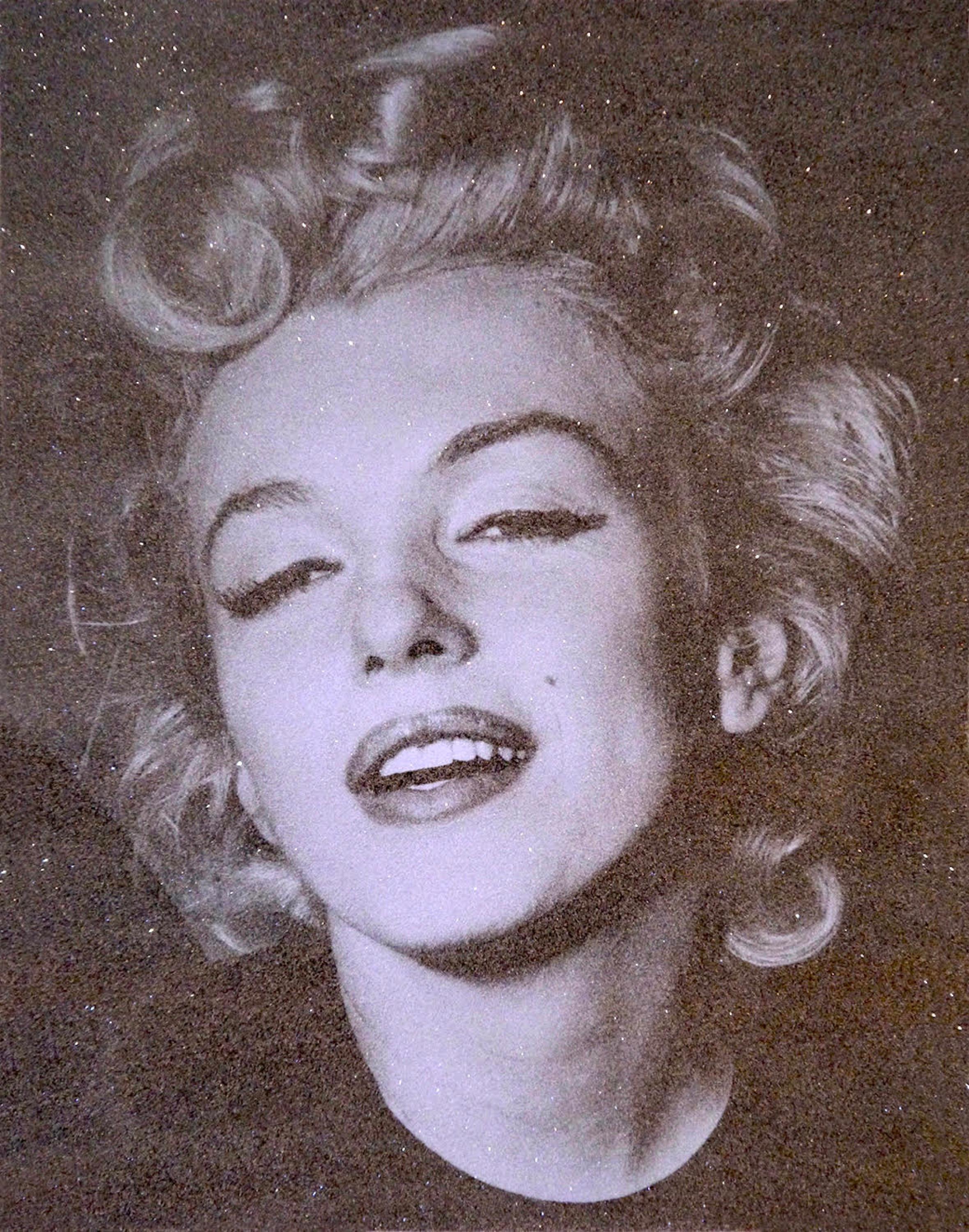Marilyn Monroe - Powder Blue, Marilyn Monroe artwork, Celebrity Art