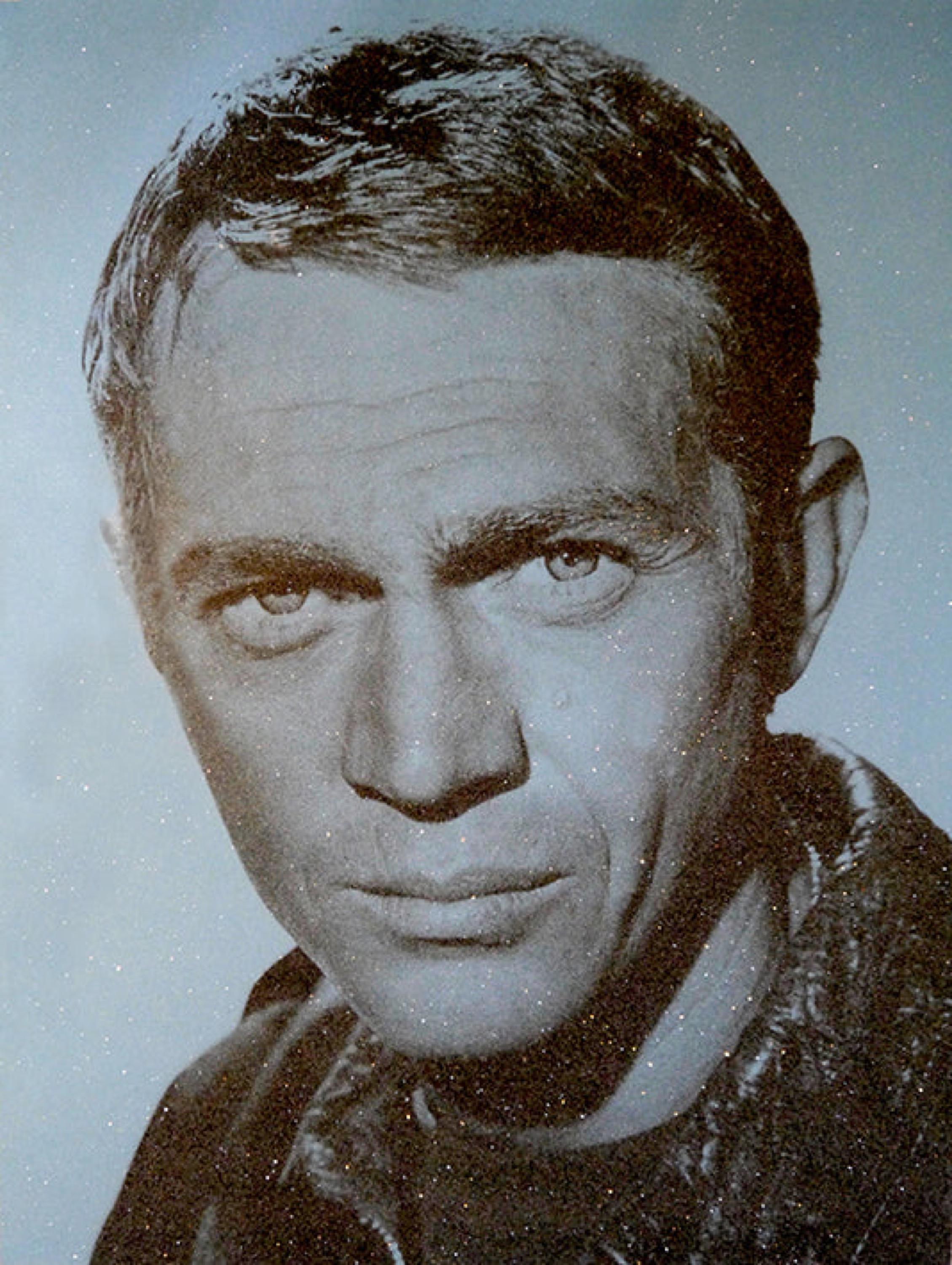 Steve McQueen-Cyan, Steve McQueen artwork, Celebrity Art
