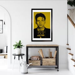 Frank Sinatra IV, Arte serigráfico, Arte de famosos, Arte amarillo, David Studwell