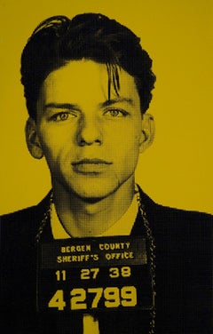 Frank Sinatra IV, Art sérigraphié, Art des célébrités, Art jaune, David Studwell