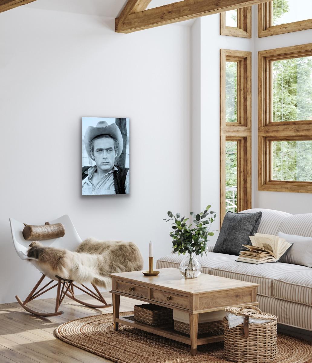 James Dean - Soft Blue

Complete size of sheet (sheet sizes may vary)
Height: 58cm (22.83 in)
Width: 39.5cm (15.55 in)
Depth: 0.5cm (0.20 in)

Artist Biography:
David Studwell's silkscreen prints are available online with Wychwood Art. Discover his