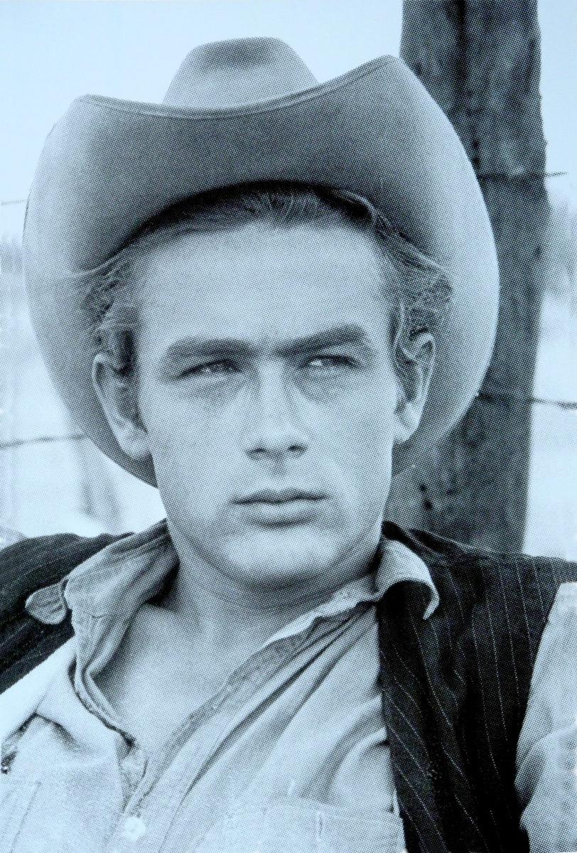 James Dean - Soft Blue, Screenprint Art, Celebrity Art, Still-life For Sale 1