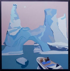 Arc de la glace, peinture, acrylique sur toile