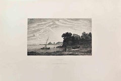En Bretagne - Etching by David Sutter - 1860s