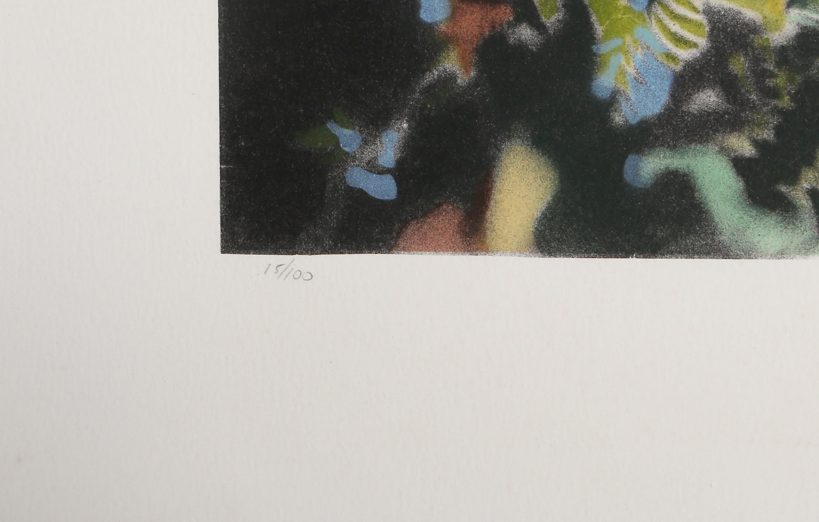 Reflected Overhang IV, sérigraphie contemporaine de David T. Kessler - Gris Landscape Print par David T Kessler