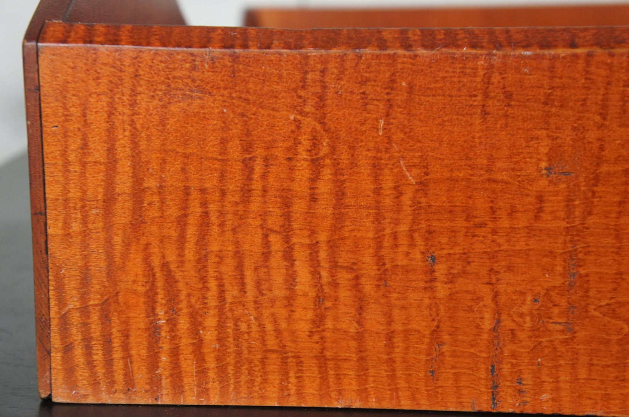 David T Smith Curly Maple 4-Tier Whale Shelf Wall Plate Display Curio 1