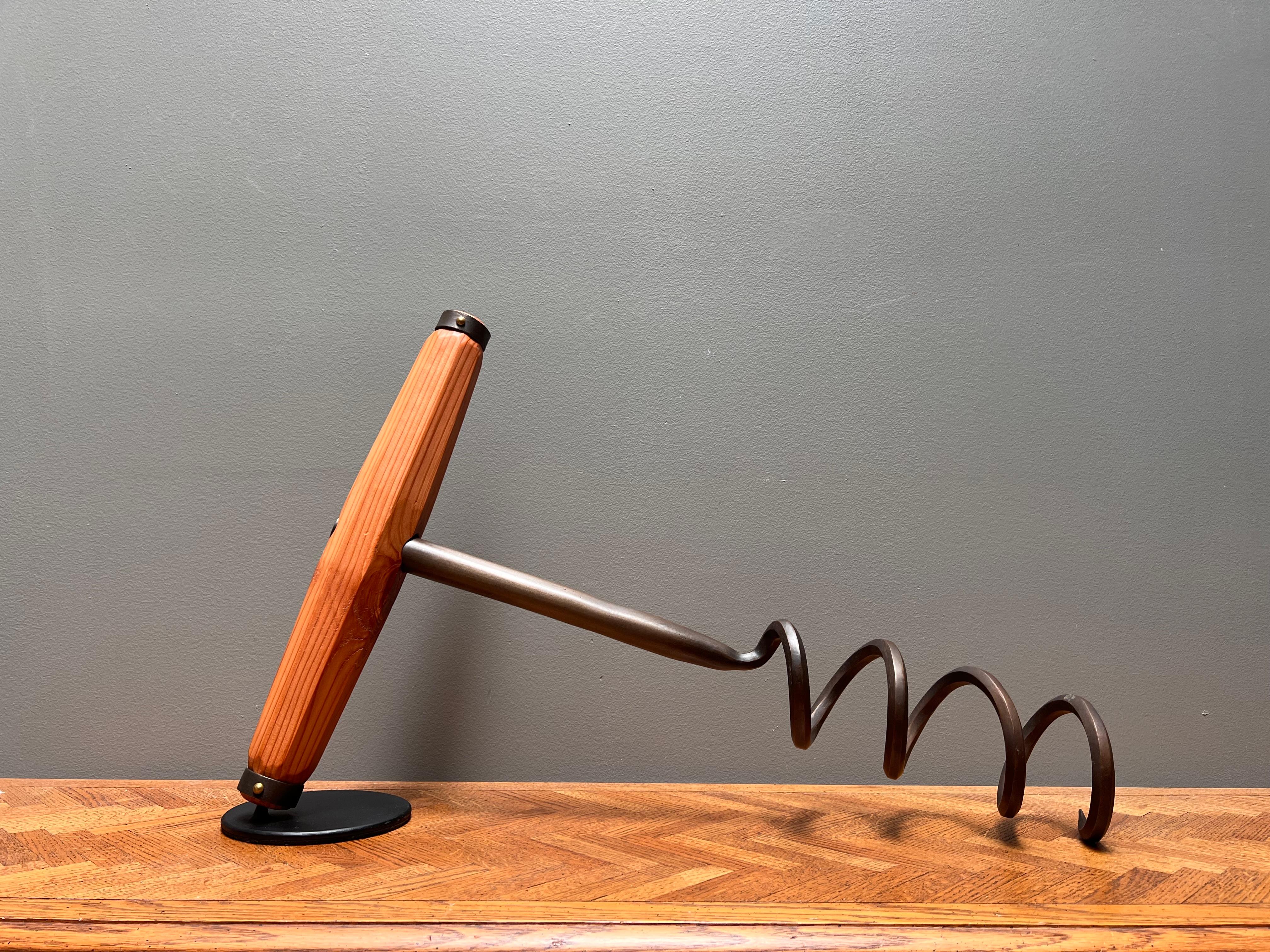 Bronze Mini Corkscrew #32 - Sculpture by David Tanych