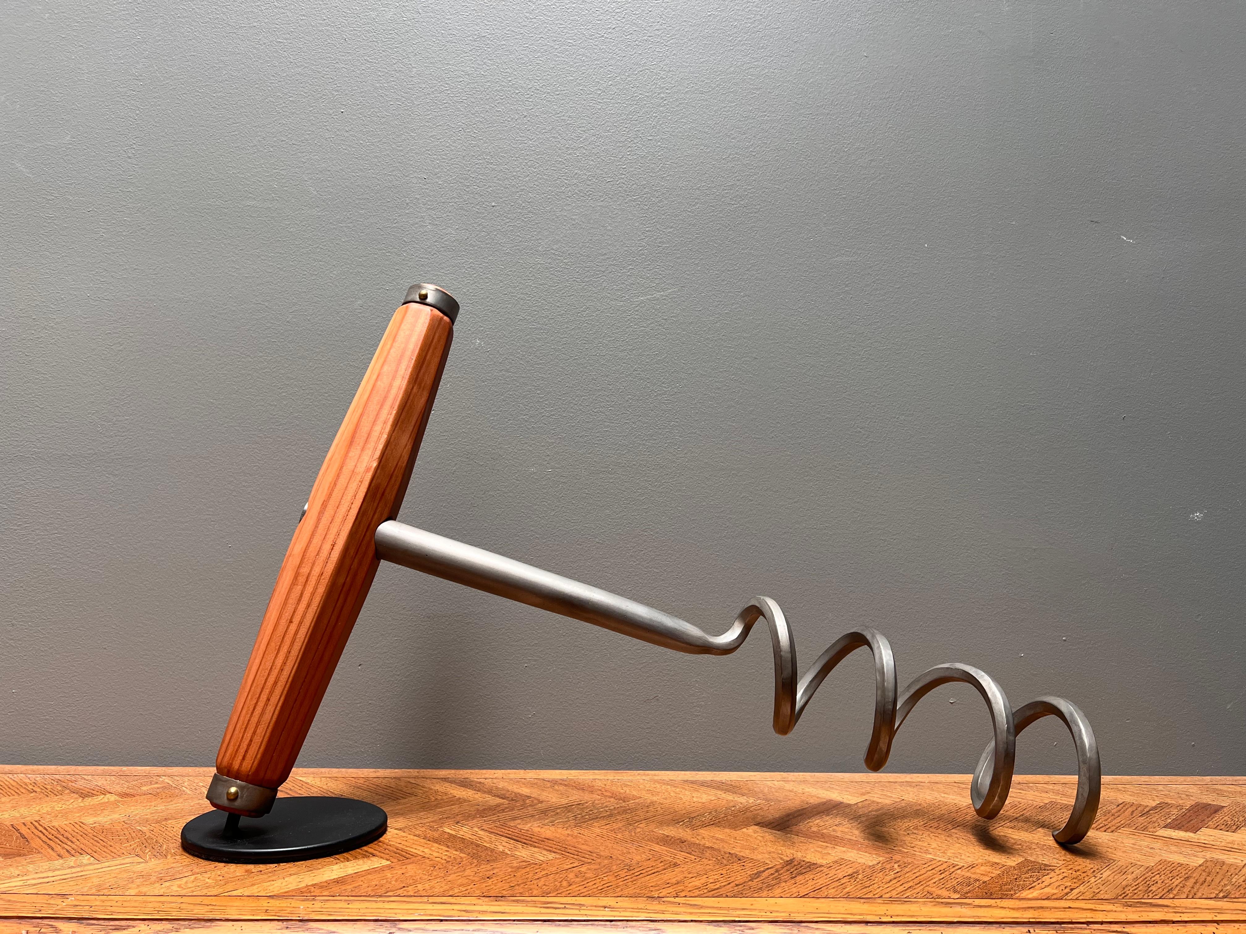 Silver Mini Corkscrew #36 - Sculpture by David Tanych