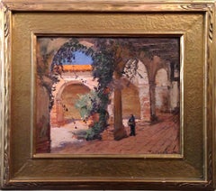 David Tauszky (American 1878 - 1972); San Juan Capistrano; oil on board