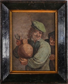 Manner of David Teniers (1610-1690) - Framed Late 19th Century Oil, Jolly Toper
