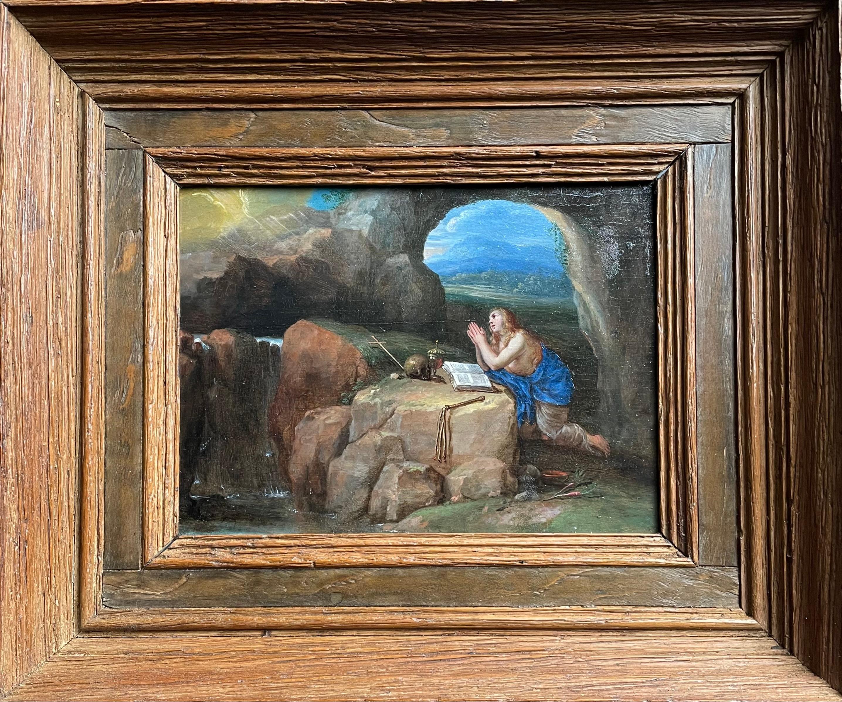 Mary Magdalene praying in her cave For Sale 1