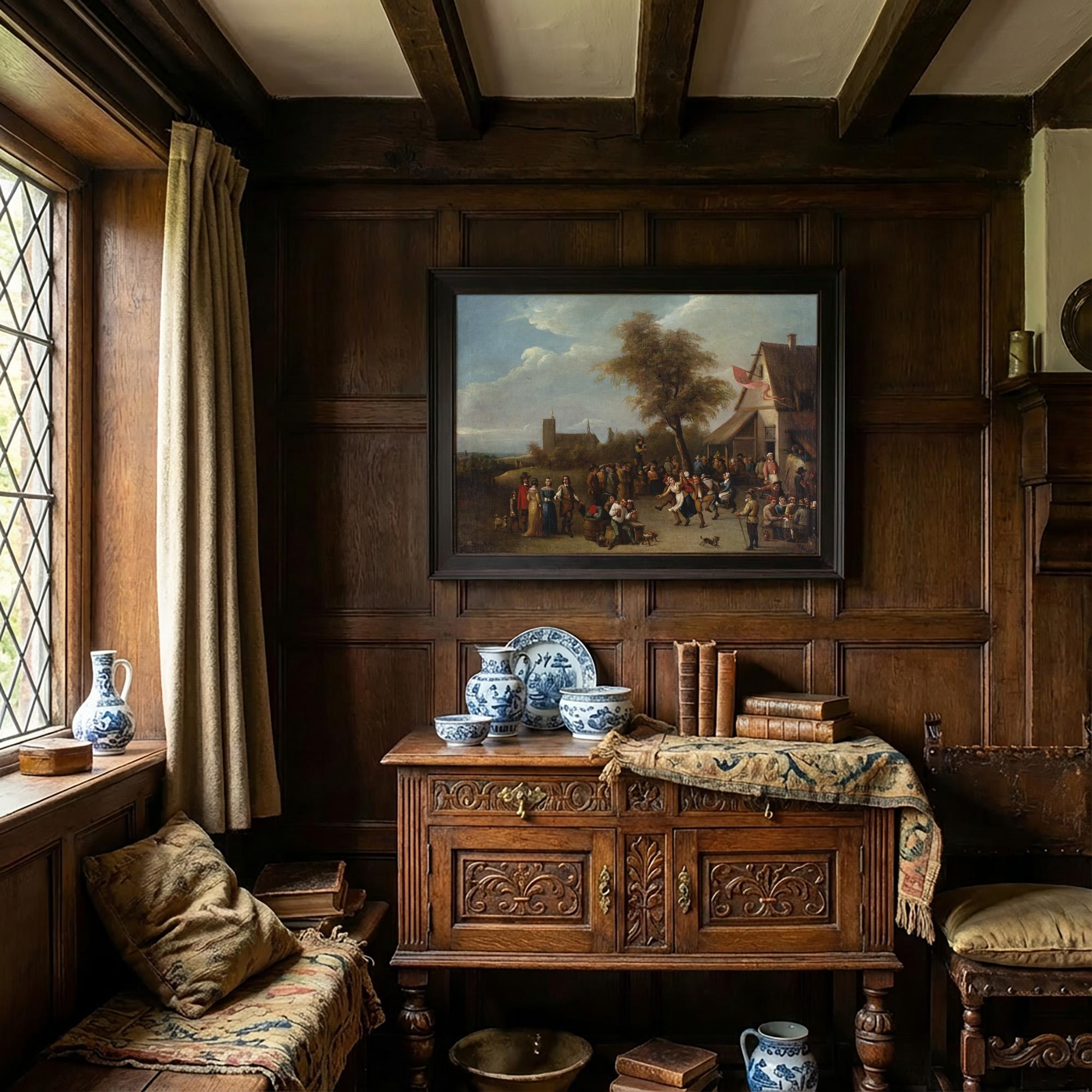 David Teniers The Younger (Nach), Country Celebration – Painting von David Teniers the Younger