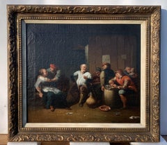 David Teniers follower (Flemish school)- 18th century figure painting - Interior