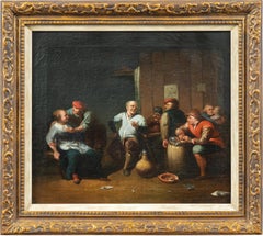 David Teniers follower (Flemish school)- 18th century figure painting - Interior