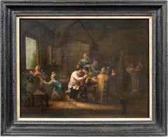 David Teniers follower (Flemish school)- 18th century figure painting - Interior