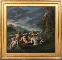 Héroe y Leandro, siglo XVII Estudio de DAVID II TENIERS (1610-1690)