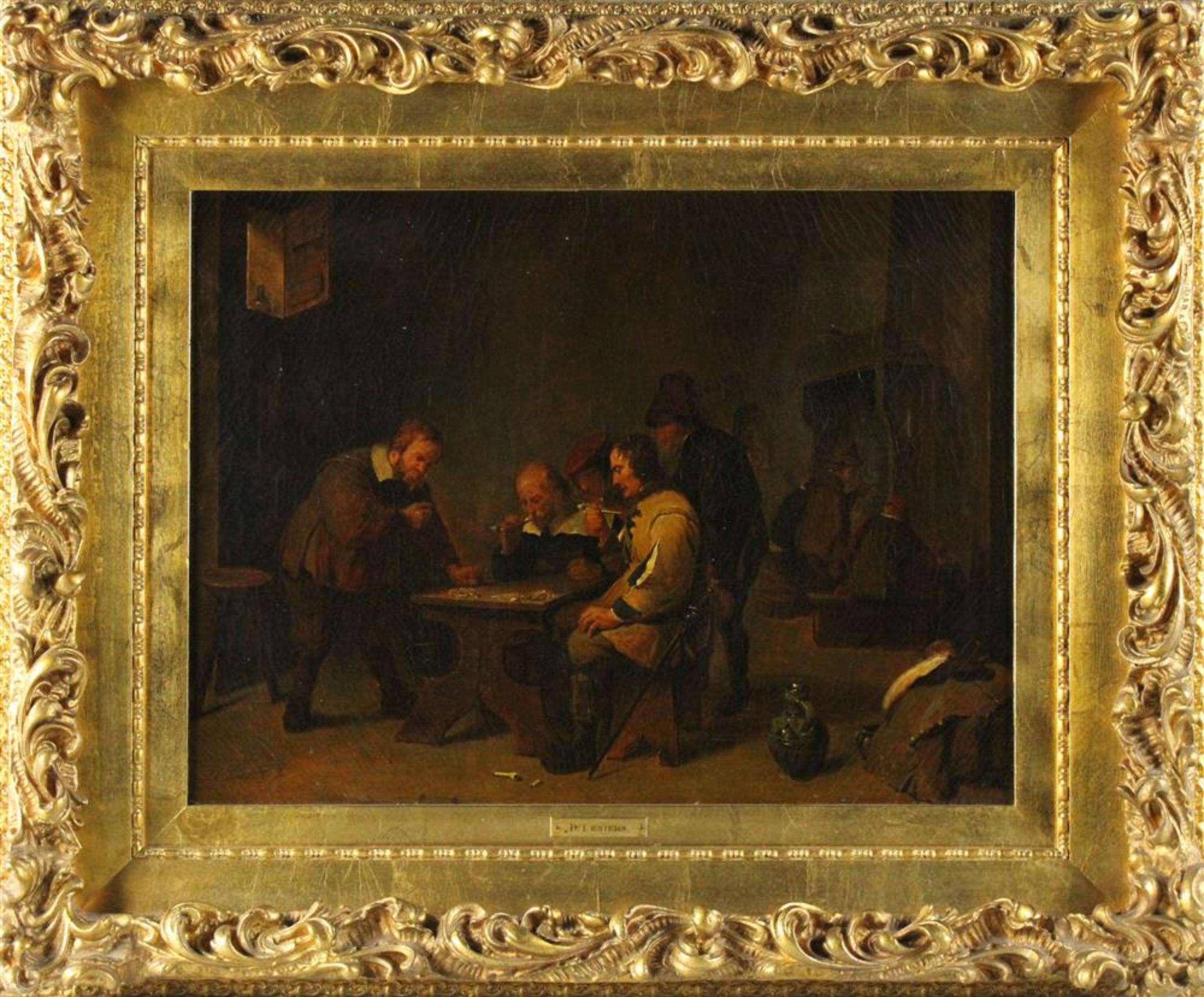 Interior Scene - Black Interior Painting by David Teniers the Younger