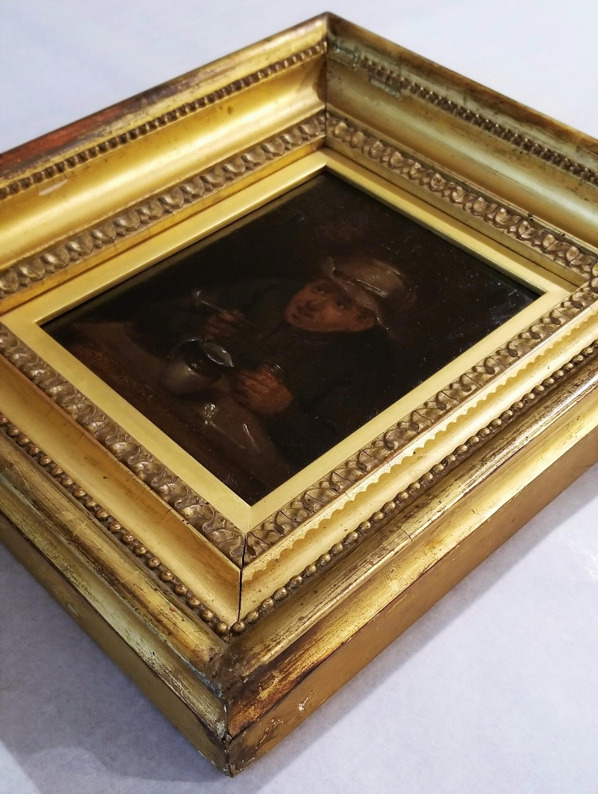 Homme dans une taverne fumant la pipe /// Old Masters Dutch David Teniers Portrait Face en vente 5