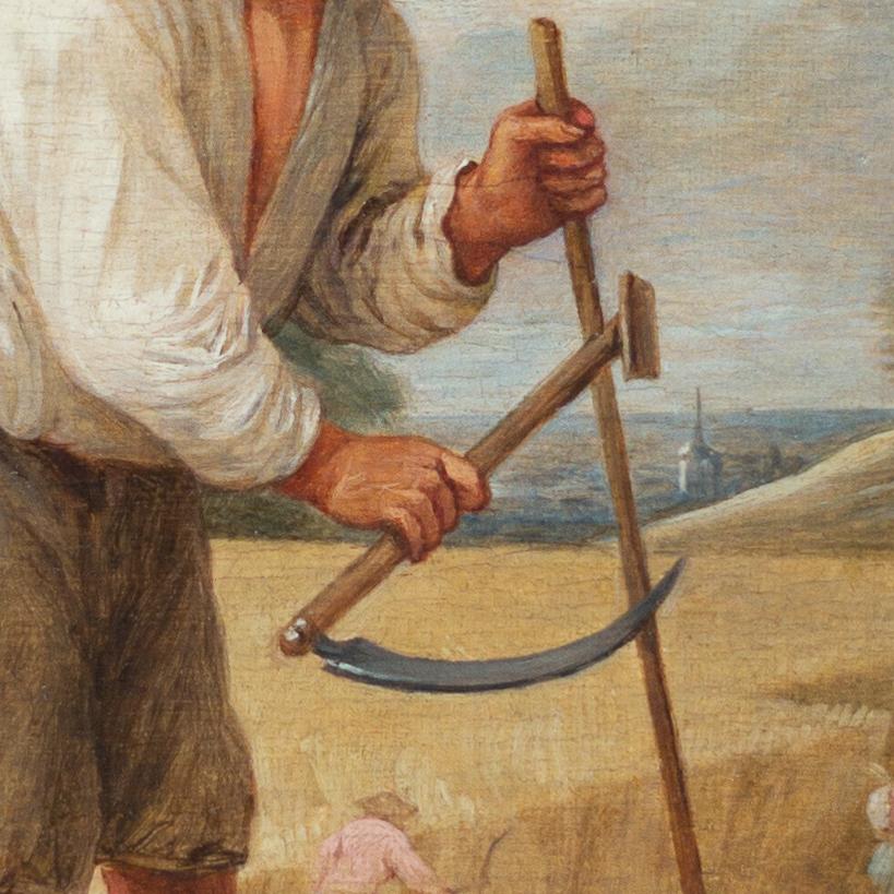 Peasants in a Cornfield (Boer in Het veld) von David Teniers dem Jüngeren  im Angebot 1