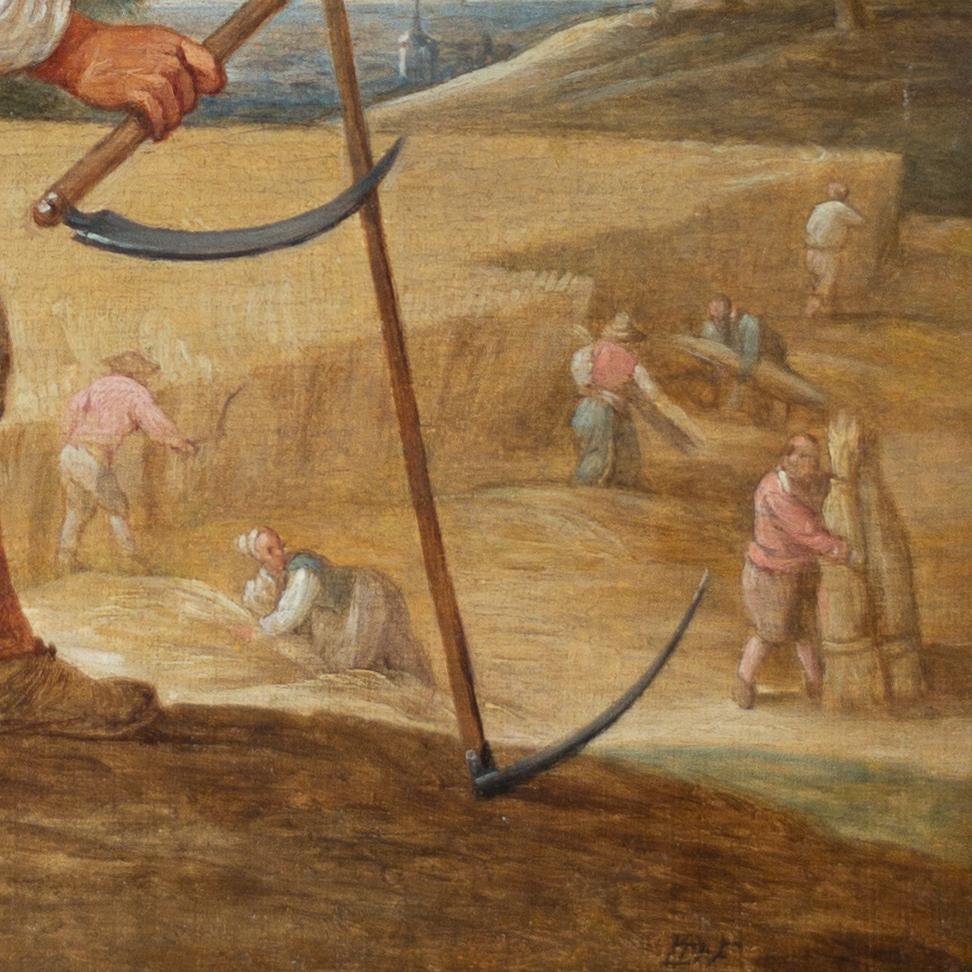 Paysans dans un champ de maïs (Boer in het veld) par David Teniers the Younger en vente 6