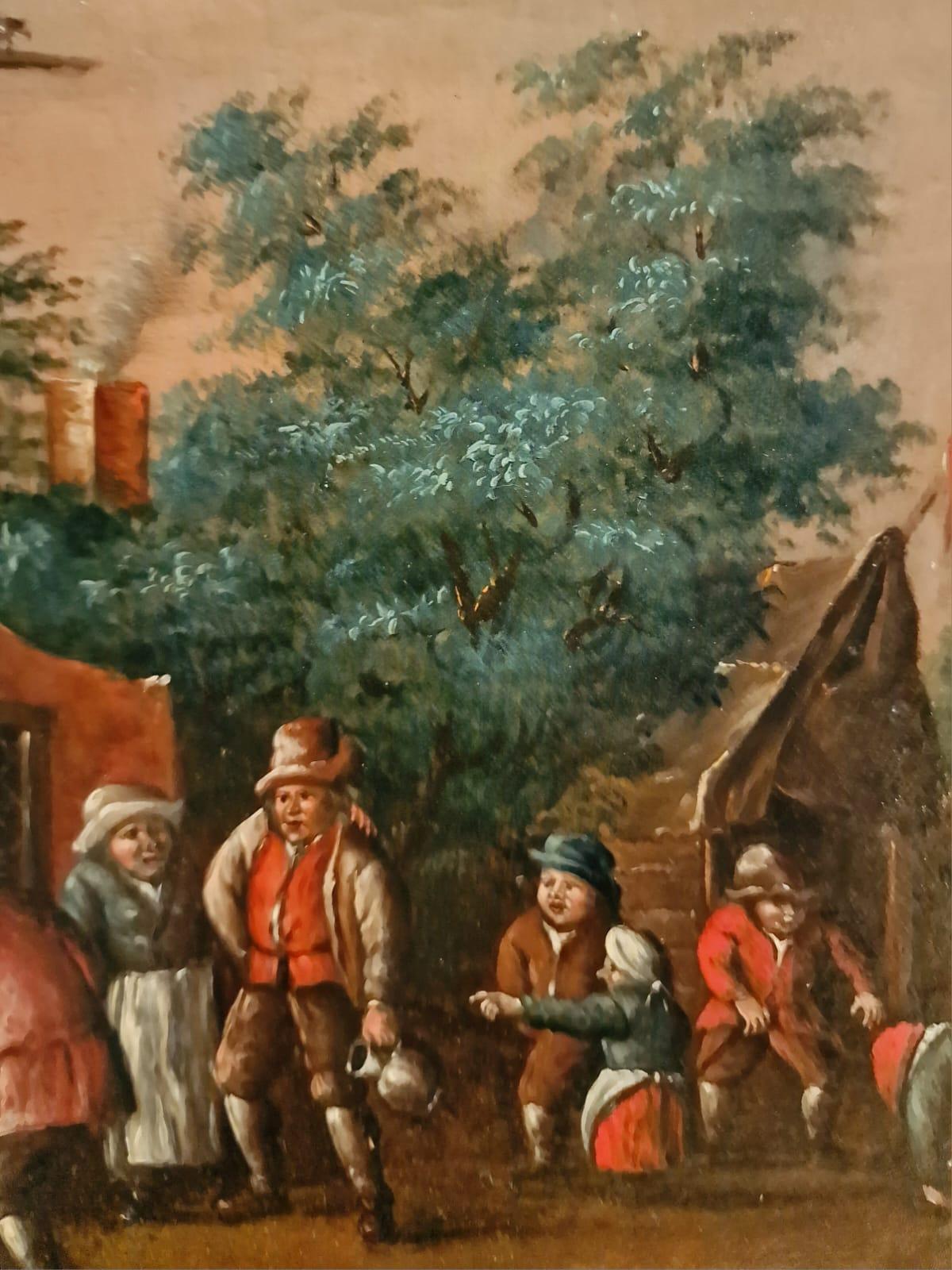 Tavern scene with drunken peasants enjoying dancing and drinking, after Teniers For Sale 3