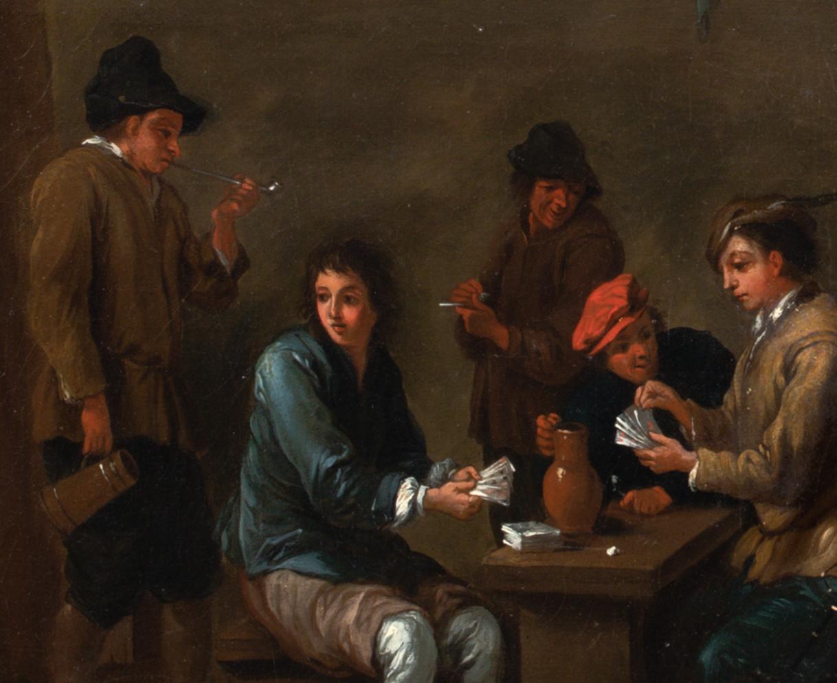 The Card Game, 17th Century  - David TENIERS (1610-1690) 5