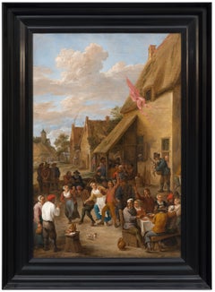 The Kermesse of Saint George (A Village Festival) - 17th Century Oil Painting